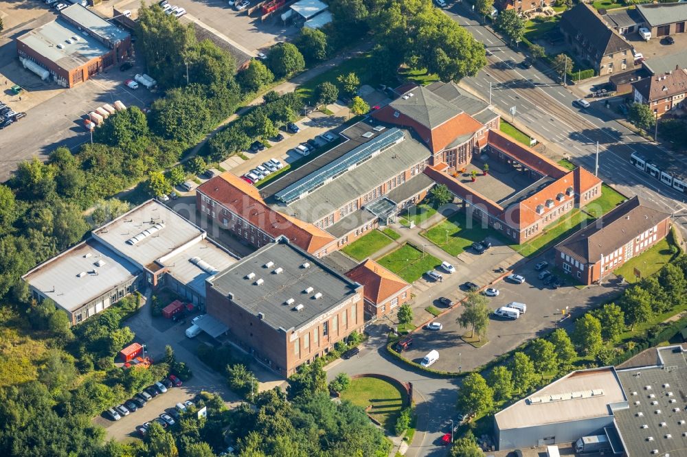 Aerial photograph Bochum - Office building of Technologie- and Gruenofzentrum Wattenscheid in of Lyrenstrasse in Bochum in the state North Rhine-Westphalia, Germany