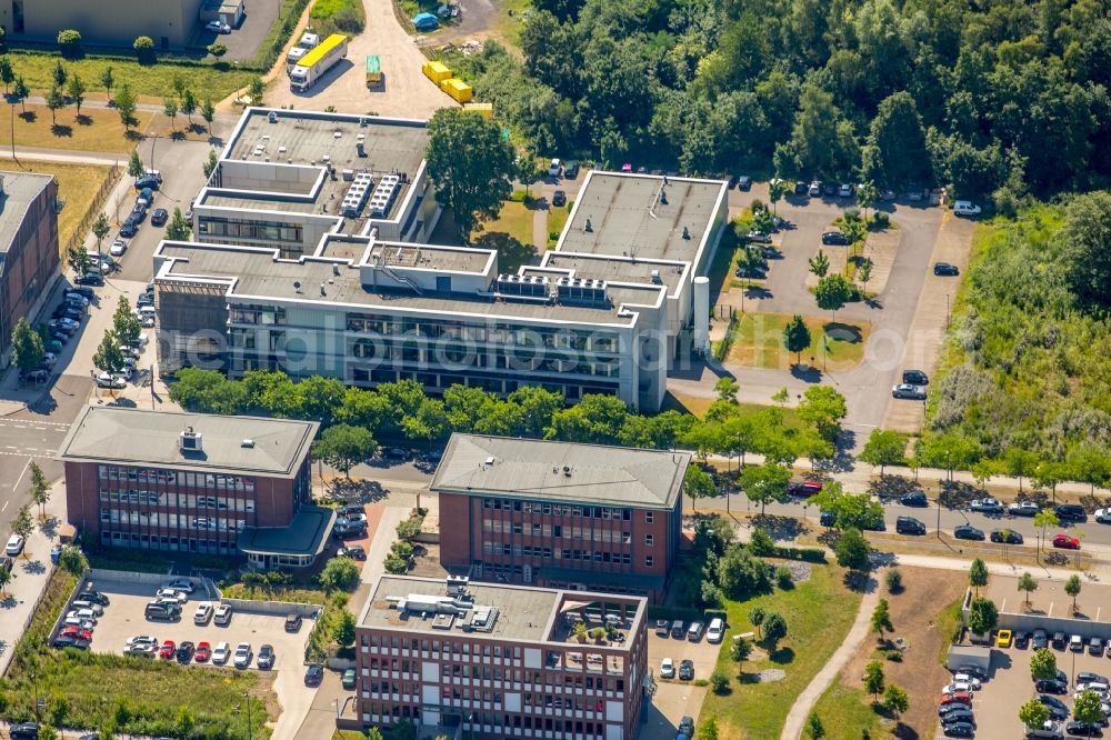 Aerial photograph Dortmund - Office building of temicon GmbH on Konrad-Adenauer-Allee in Dortmund in the state North Rhine-Westphalia, Germany