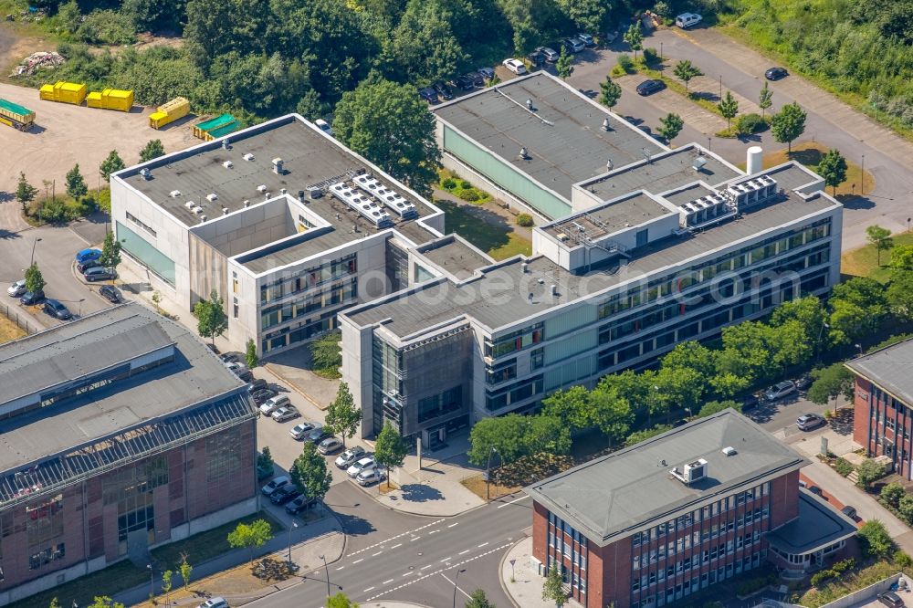 Aerial photograph Dortmund - Office building of temicon GmbH on Konrad-Adenauer-Allee in Dortmund in the state North Rhine-Westphalia, Germany