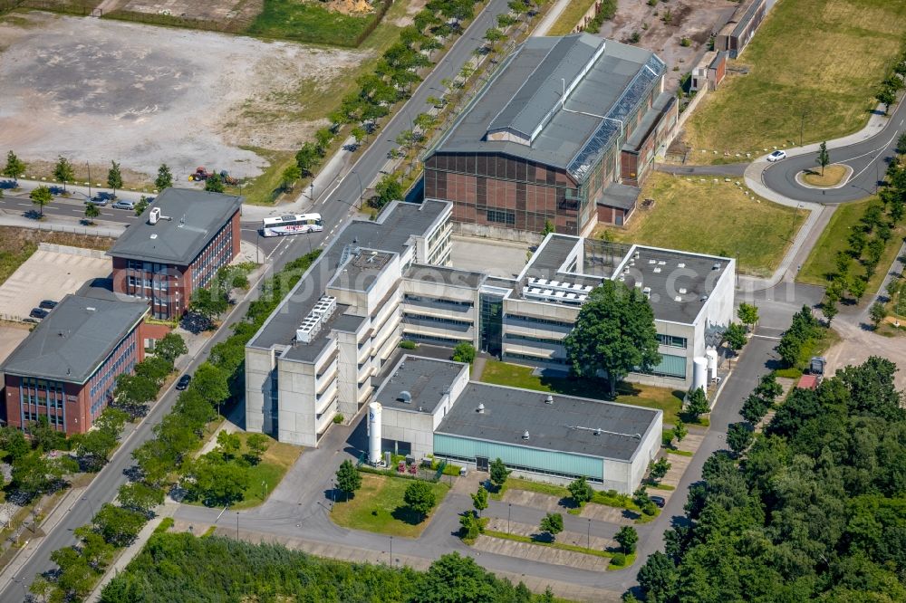 Aerial photograph Dortmund - Office building of temicon GmbH on Konrad-Adenauer-Allee in Dortmund in the state North Rhine-Westphalia, Germany