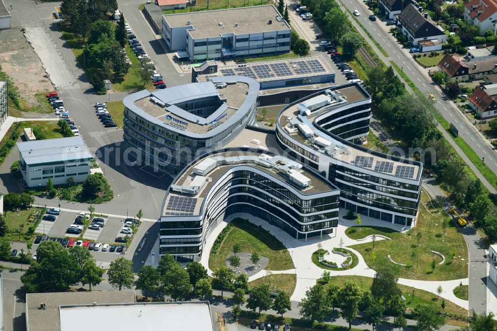 Aerial image Bayreuth - Office building of TenneT TSO GmbH on Bernecker Strasse in Bayreuth in the state Bavaria, Germany