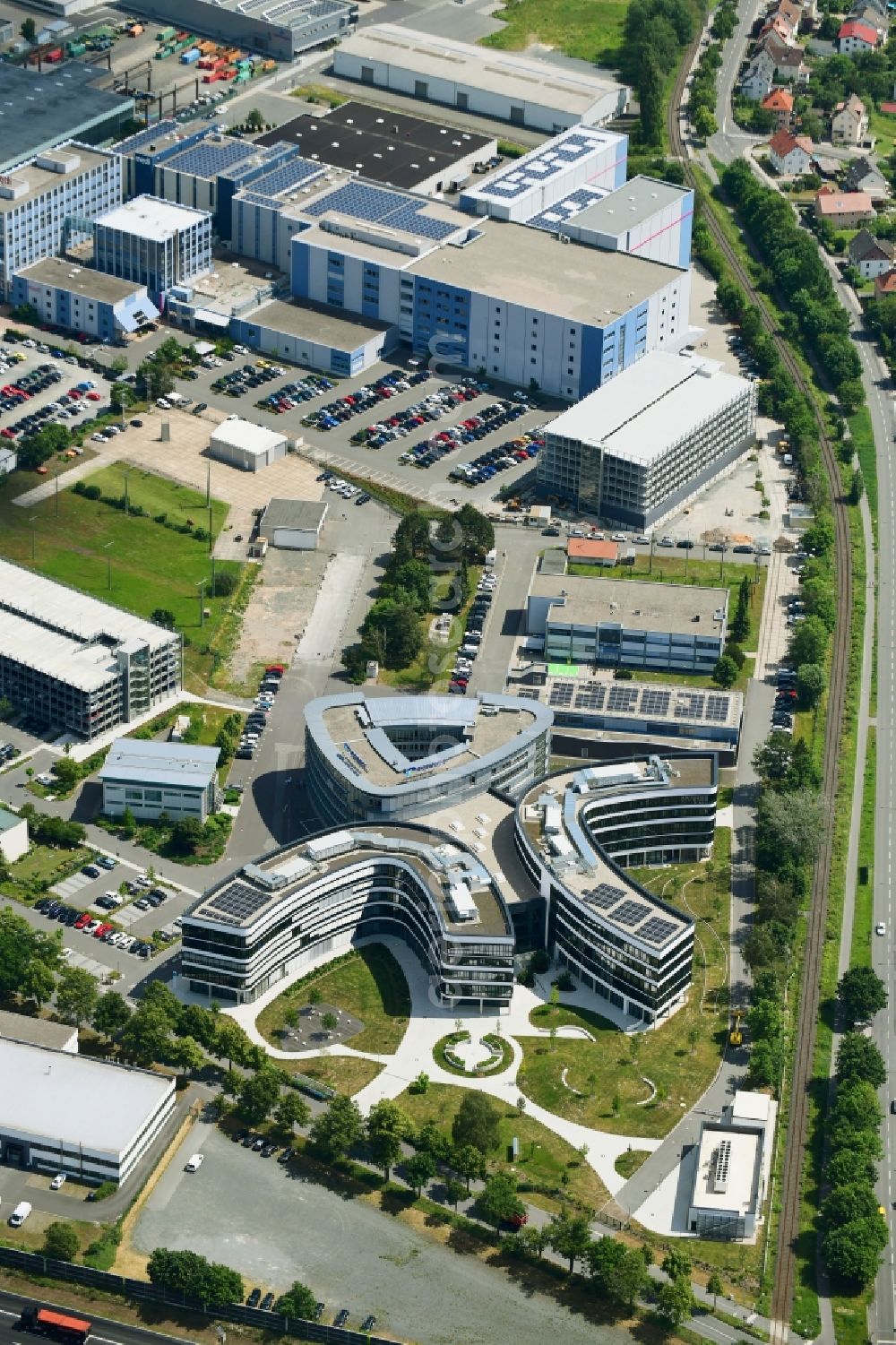 Aerial image Bayreuth - Office building of TenneT TSO GmbH on Bernecker Strasse in Bayreuth in the state Bavaria, Germany