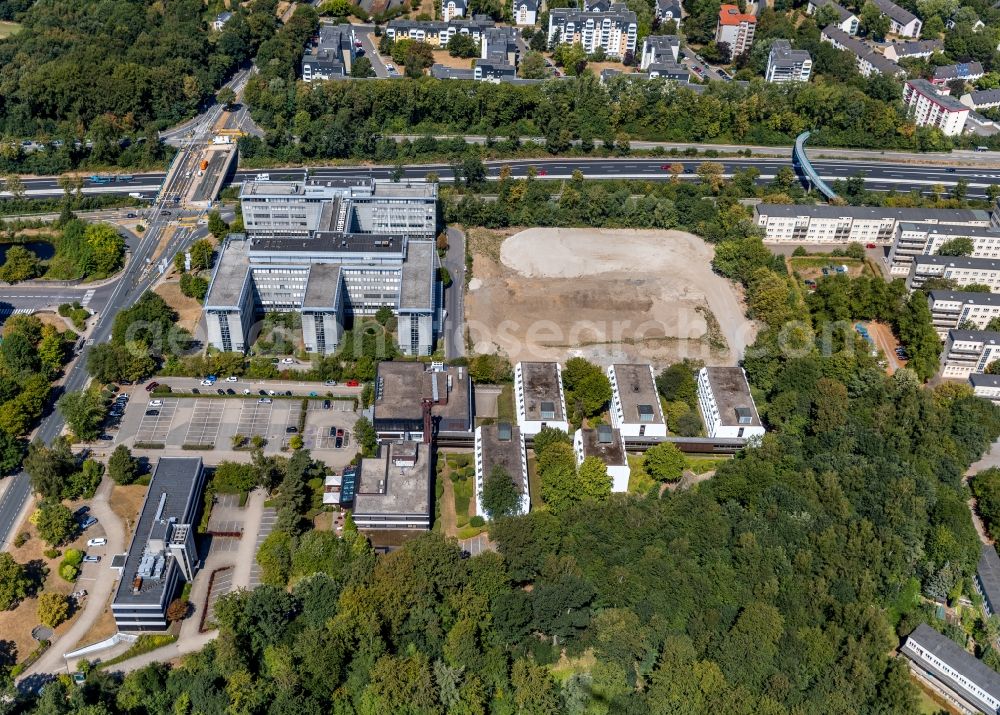 Aerial image Essen - Office building on Theodor-Althoff-Strasse in Essen in the state North Rhine-Westphalia, Germany