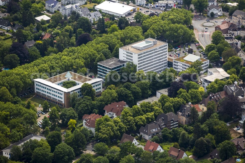 Aerial photograph Unna - Office building of the administrative and business house from the Health Department and Environment Department in Unna in North Rhine-Westphalia