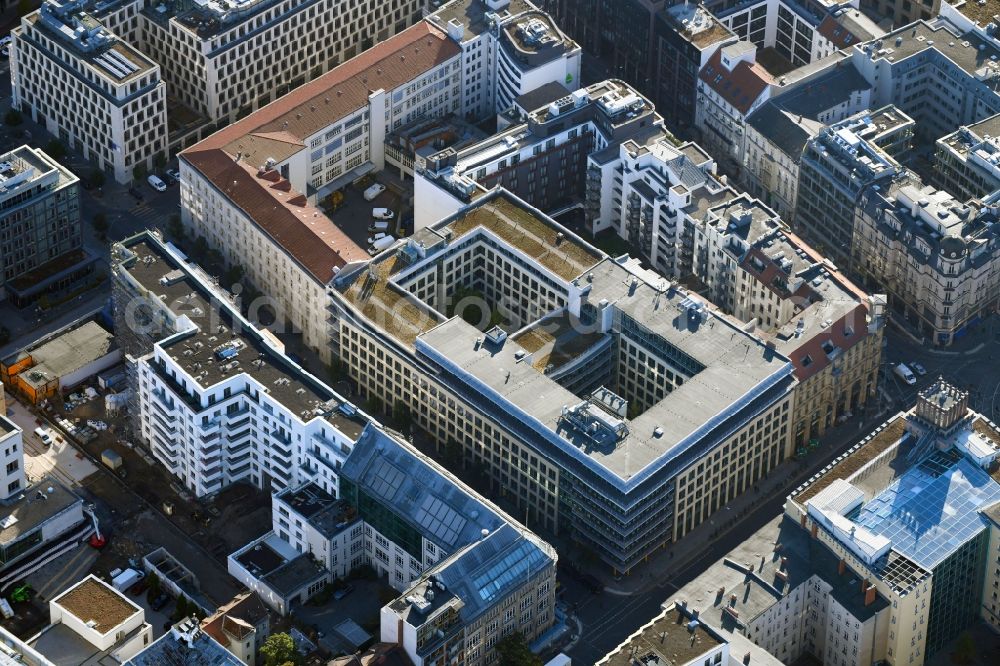 Berlin from the bird's eye view: Office building of Vattenfall Europe Sales GmbH on Chauseestrasse in the district Mitte in Berlin, Germany