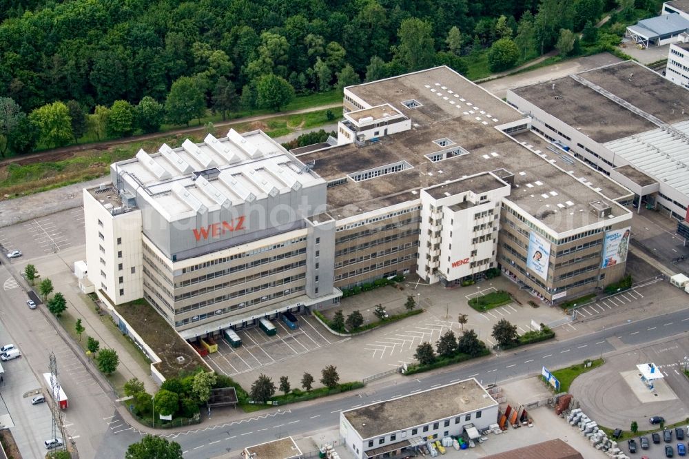 Aerial photograph Pforzheim - Office building Versandhaus Wenz in Pforzheim in the state Baden-Wuerttemberg