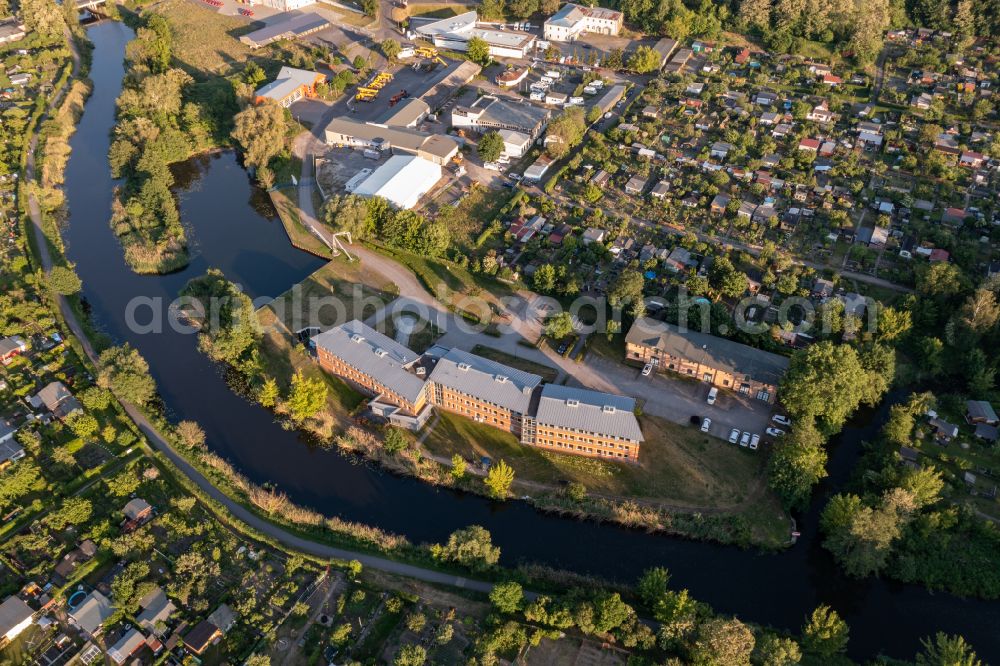 Aerial image Eberswalde - Office building Wasserstrassen- and Schifffahrtsamt Oder-Havel in Eberswalde in the state Brandenburg, Germany