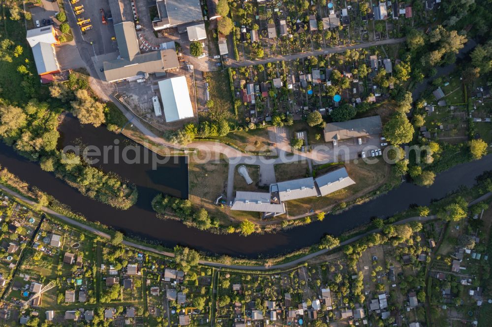 Aerial photograph Eberswalde - Office building Wasserstrassen- and Schifffahrtsamt Oder-Havel in Eberswalde in the state Brandenburg, Germany