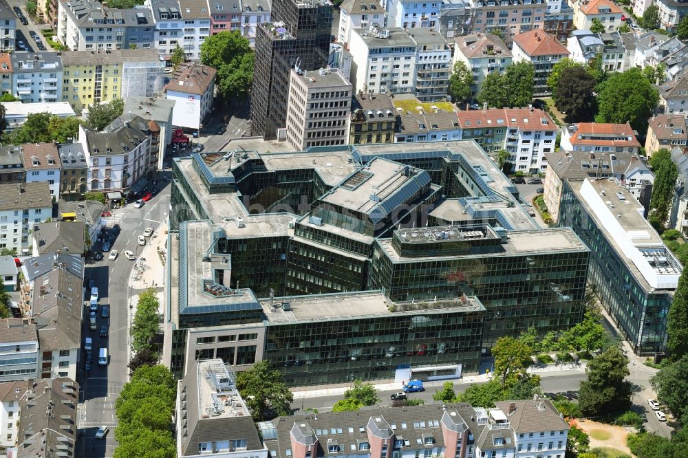 Frankfurt am Main from above - Office building Westendcarree in Frankfurt in the state Hesse, Germany