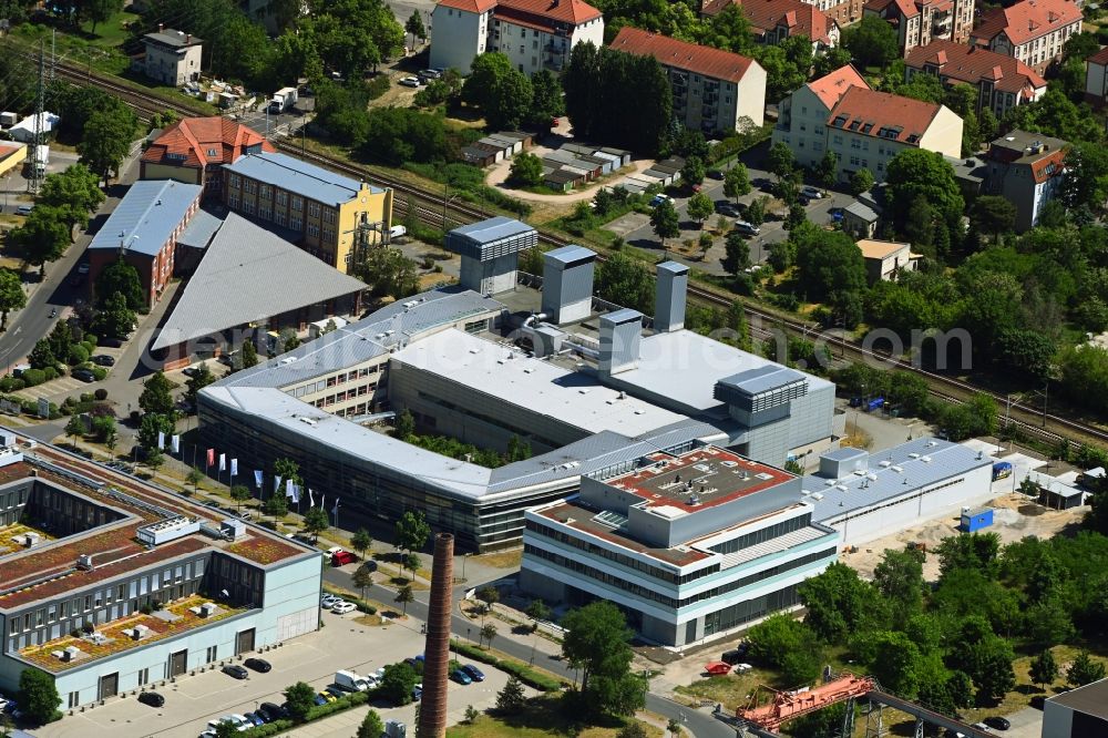 Aerial photograph Wildau - Office building on Schmiedestrasse in Wildau in the state Brandenburg, Germany