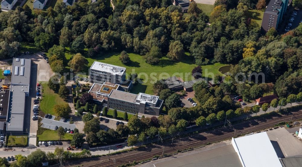 Aerial photograph Pinneberg - Office building of H. Wilhelm Schaumonn GmbH An der Muehlenau in Pinneberg in the state Schleswig-Holstein, Germany