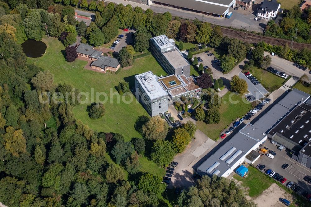 Aerial image Pinneberg - Office building of H. Wilhelm Schaumonn GmbH An der Muehlenau in Pinneberg in the state Schleswig-Holstein, Germany