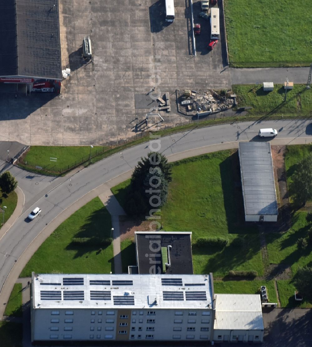 Pfaffenhain from the bird's eye view: Office building in der Wilhermsdorfer Strasse in Pfaffenhain in the state Saxony