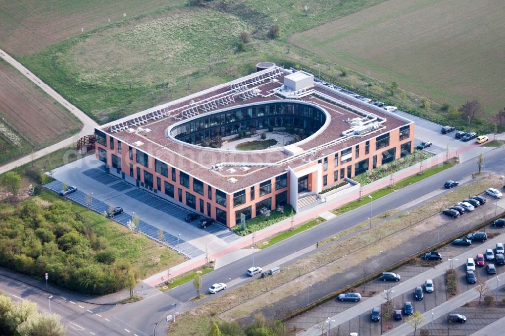 Aerial photograph Mainz - Office building of ZDF Enterprises GmbH and ZDF Werbefernsehen GmbH in Mainz in the state Rhineland-Palatinate, Germany