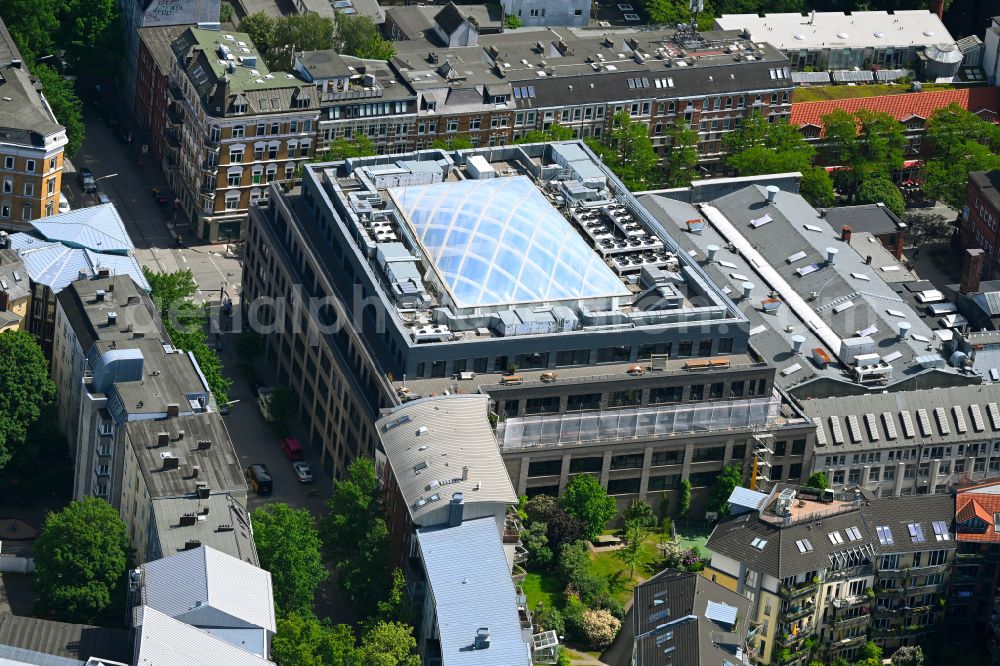 Aerial image Hamburg - Office building Zeisehof on street Friedensallee in Hamburg, Germany