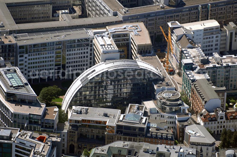 Aerial image Hamburg - Blick in die ABC-Strasse, die älteste Strasse Hamburgs im Stadtteil Neustadt. Das halbrund Bürogebäude ist der Sitz der Google Germany GmbH. Kontakt: ABC-Strasse 19, 20354 Hamburg, Tel: +49(0)40 808179 000, Fax: +49(0)40 4921919