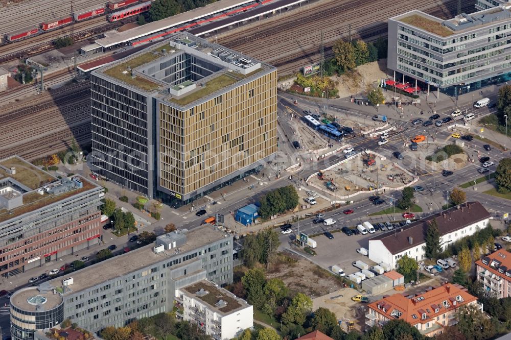 München from the bird's eye view: Laimer Wuerfel Building in Munich in the state Bavaria, Germany