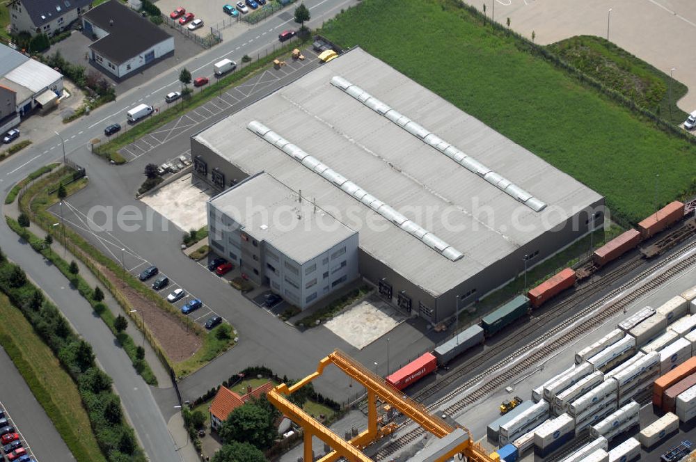 Aerial image Bönen - Bürogebäude mit Logistikhalle (5.125 m²) im Gewerbegebiet. Adresse: Weetfelder Str. 41, 59199 Bönen; Vermietung / Verwaltung: Unternehmensgruppe Markus Gerold, An der Vaerstbrücke 1, 59425 Unna, Tel. +49(0)2303 25036-26, Fax +49(0)2303 25036-27, E-Mail: info@markus-gerold.de