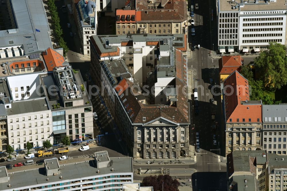 Berlin from the bird's eye view: Office building on Mohrenstrasse corner Glinkastrasse in the district Mitte in Berlin, Germany