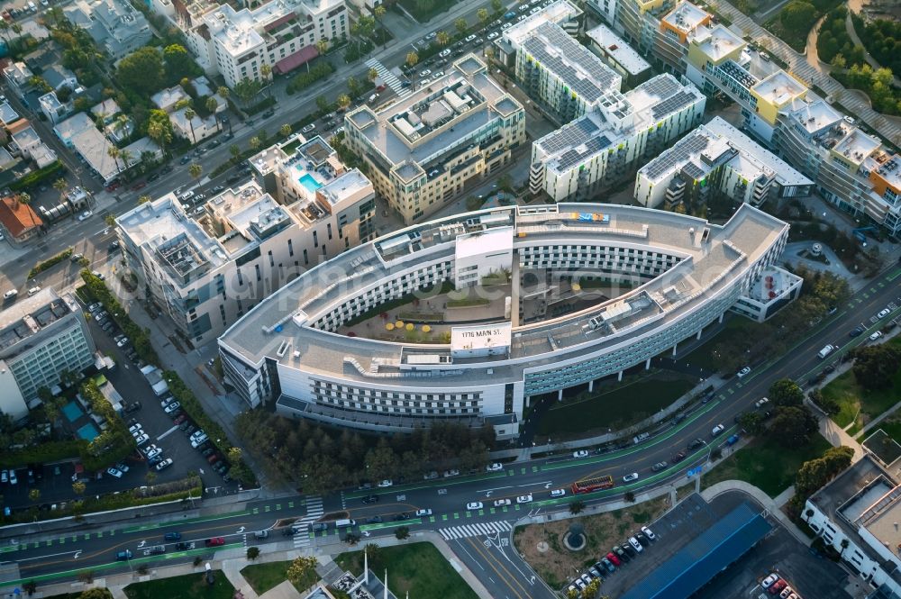 Aerial image Santa Monica - Office headquarters of RAND Corporation at 1776 Main St in Santa Monica in California, USA