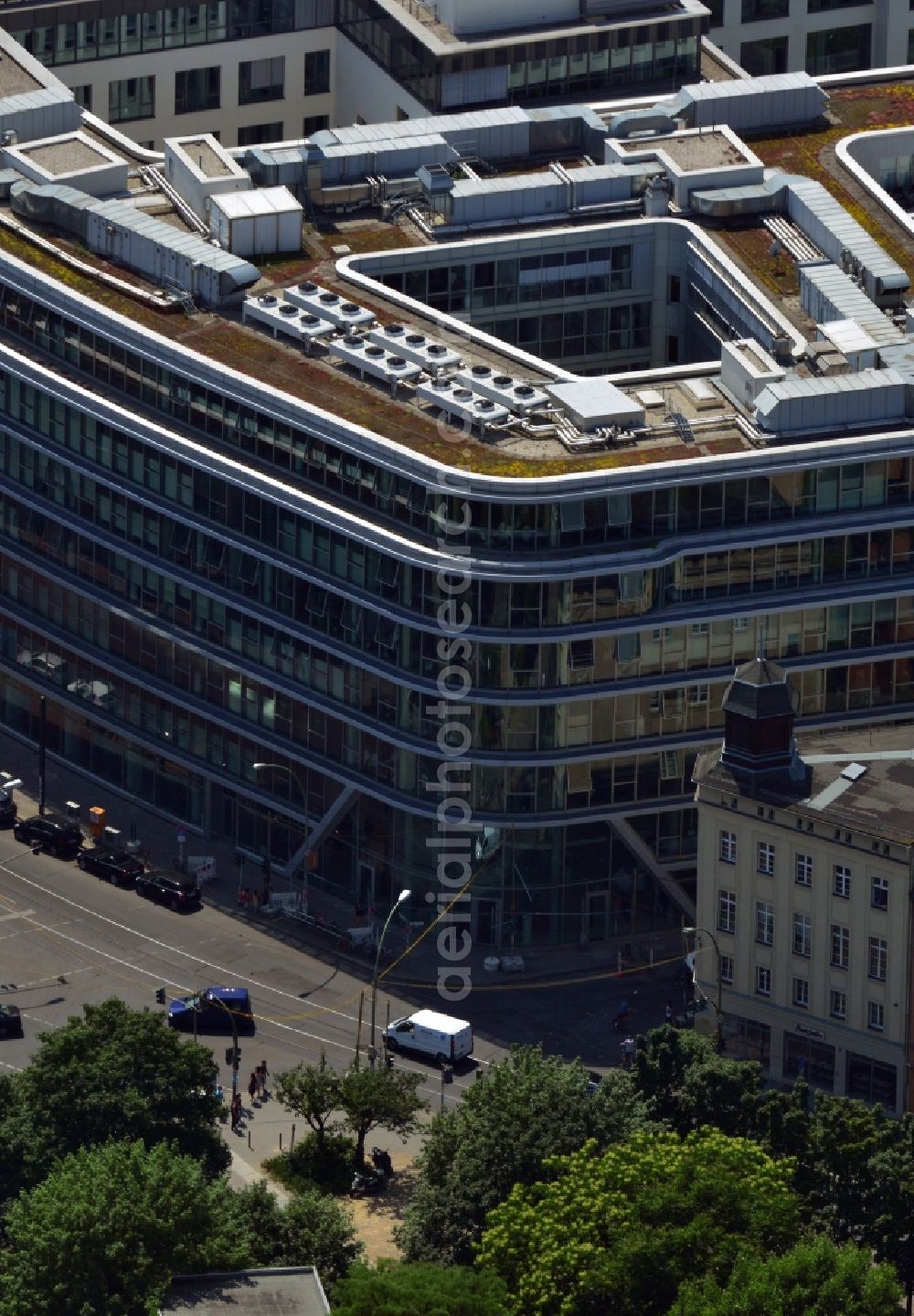 Aerial photograph Berlin Mitte - Office building of SAP Germany AG & Co. KG to Rosenthalerstraße in Berlin