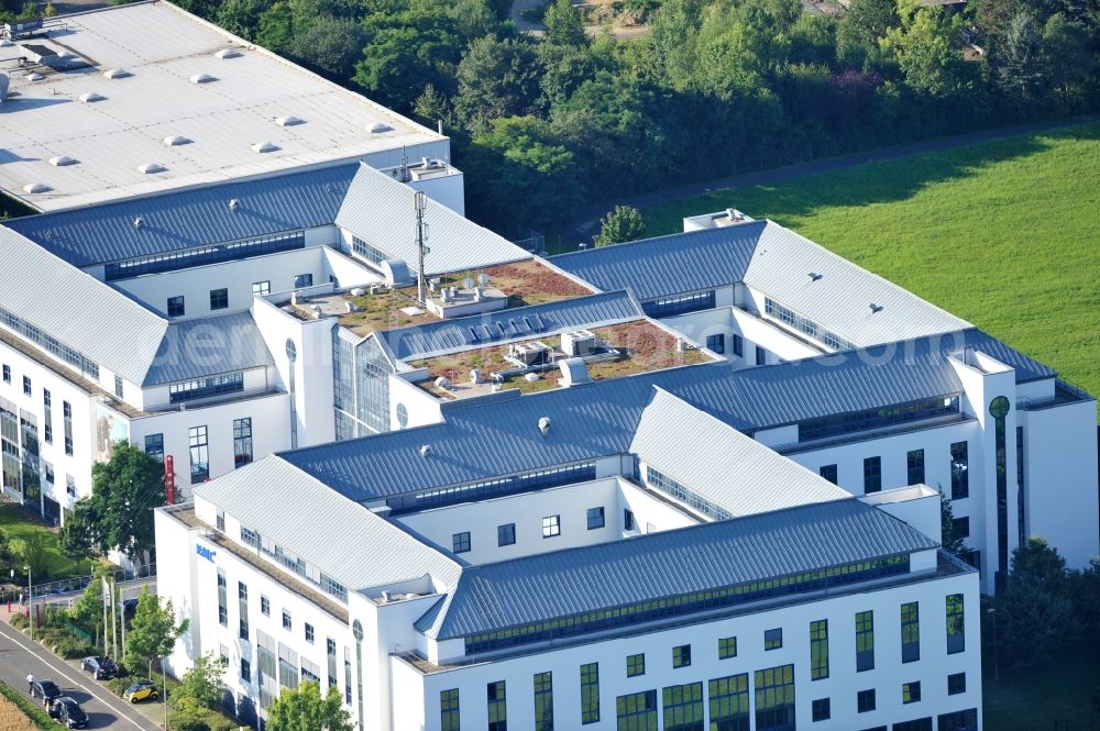 Schwalbach from the bird's eye view: Office building at Kronberger Hang in Schwalbach in the Taunus region in the state Hessen