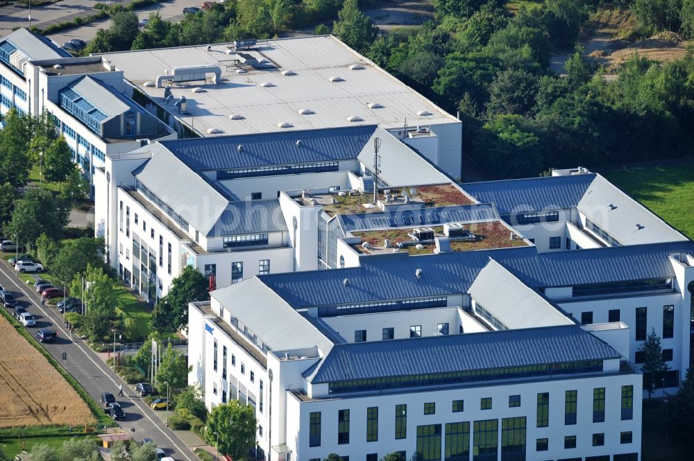 Aerial image Schwalbach - Office building at Kronberger Hang in Schwalbach in the Taunus region in the state Hessen