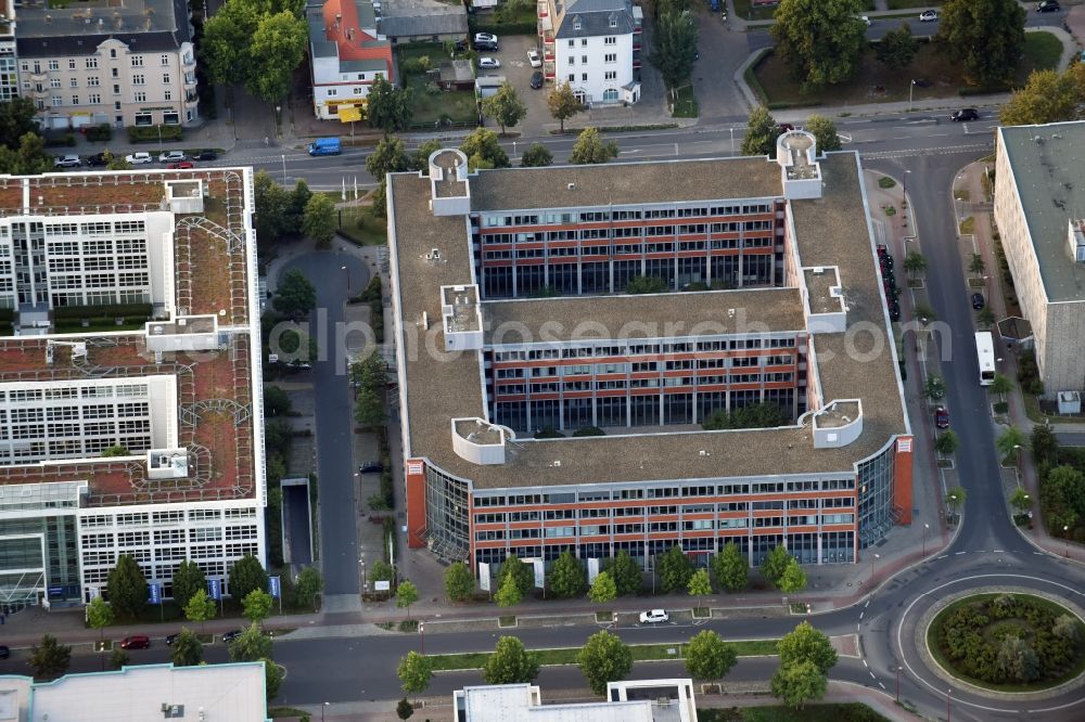 Teltow from above - Office building Teltow Karree in the commercial area of Techno Terrain Teltow on Potsdamer Strasse in Teltow in the state of Brandenburg