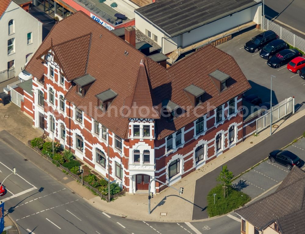 Bünde from the bird's eye view: Office building of the custom office in Buende in the state North Rhine-Westphalia