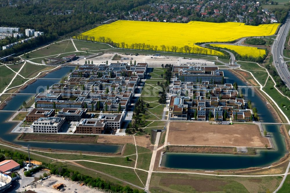 Neubiberg from above - Area of a??a??the office complex Campeon-Park in Neubiberg in the state Bavaria, Germany