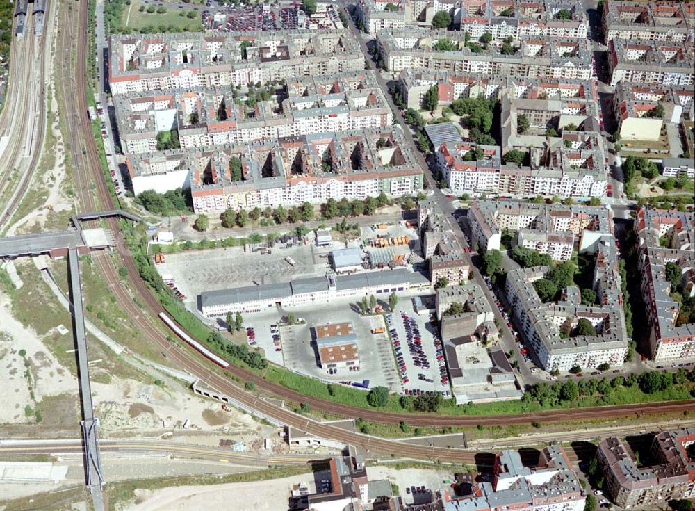 Berlin - Prenzlauer Berg from above - BSR-Depot an der Schönhauser Allee in Berlin-Prenzlauer Berg