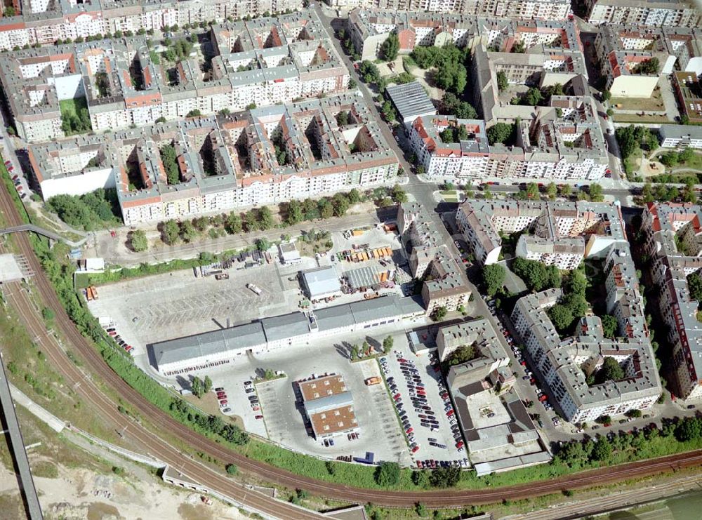 Aerial photograph Berlin - Prenzlauer Berg - BSR-Depot an der Schönhauser Allee in Berlin-Prenzlauer Berg