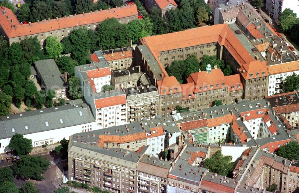 Berlin - Prenzlauer-Berg from above - Bötzowstraße in Berlin-Prenzlauer-Berg.