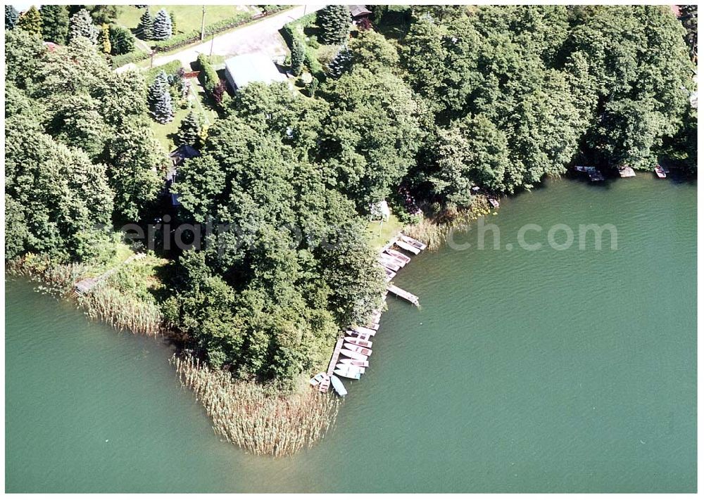 Strausberg / BRB from above - Bötzsee bei Strausberg (Anglerzentrum).