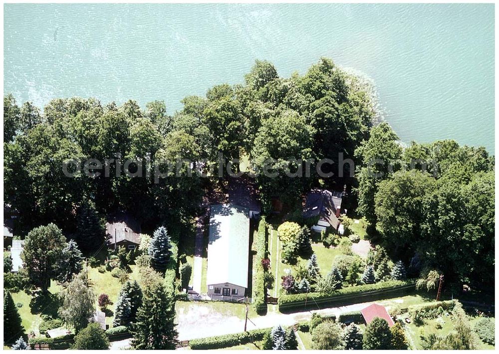 Strausberg / BRB from above - Bötzsee bei Strausberg (Anglerzentrum).