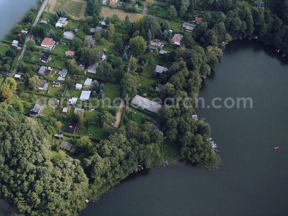 Aerial photograph Strausberg - Bötzsee bei Strausberg (Anglerzentrum).