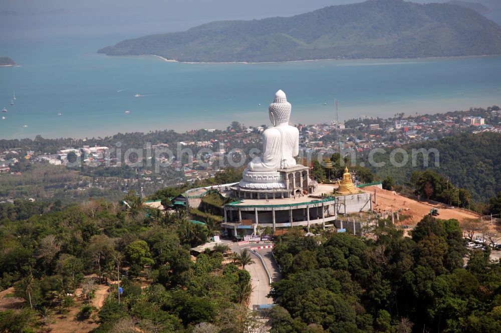 Karon from the bird's eye view: The Great Buddha of Phuket, called Phra Phuttha Mingmongkhon Akenakkhiri - is a Buddha statue on Phuket Island in the southern region of Thailand