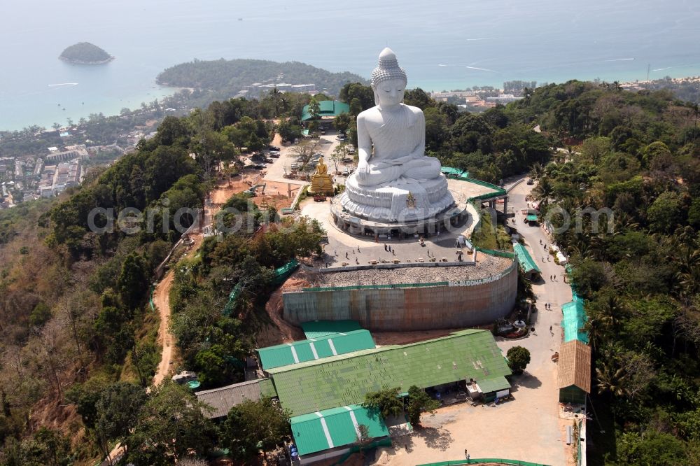 Karon from the bird's eye view: The Great Buddha of Phuket, called Phra Phuttha Mingmongkhon Akenakkhiri - is a Buddha statue on Phuket Island in the southern region of Thailand