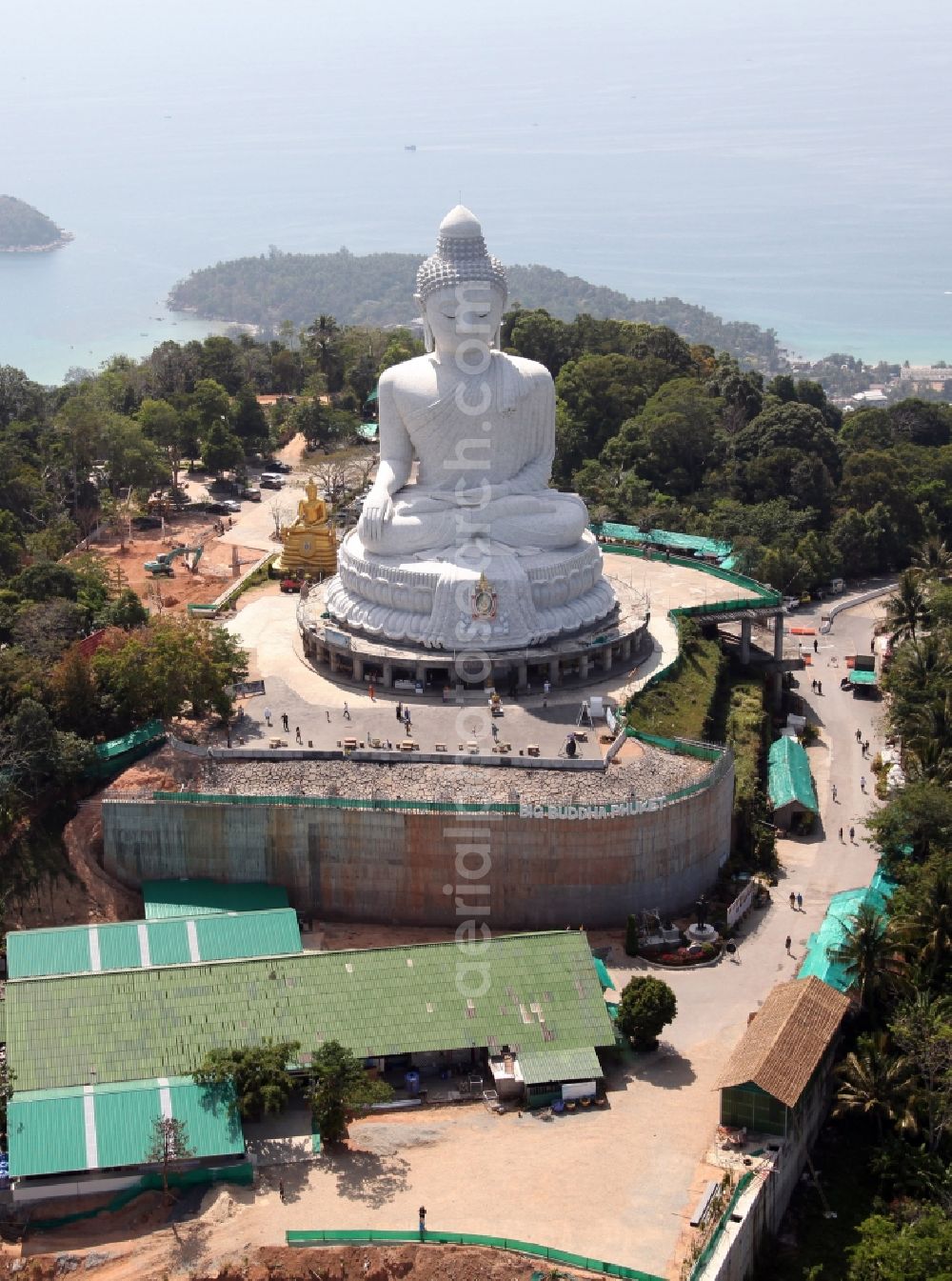 Karon from above - The Great Buddha of Phuket, called Phra Phuttha Mingmongkhon Akenakkhiri - is a Buddha statue on Phuket Island in the southern region of Thailand