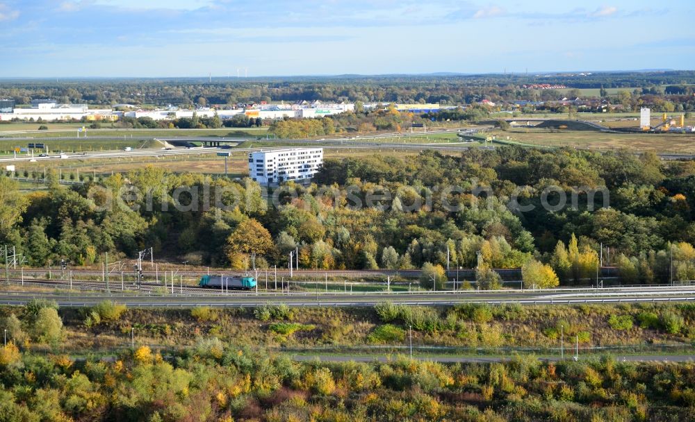 Aerial photograph Schönefeld - View of the federal motorway 113 near Schoenefeld in the state of Brandenburg