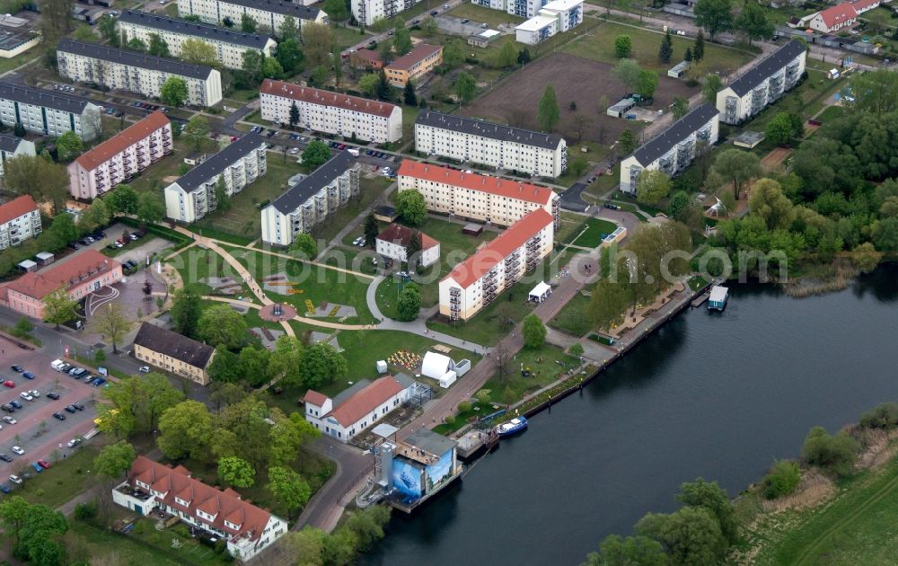 Premnitz from above - Site of the Federal Garden Show 2015 (BUGA) in Premnitz in Brandenburg