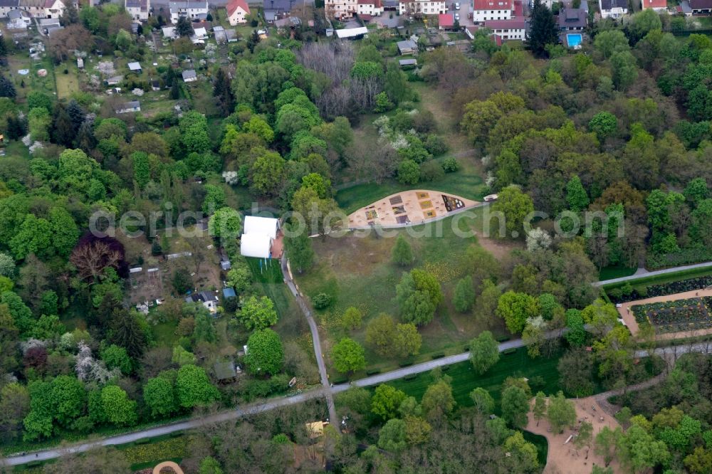 Rathenow from above - Site of the Federal Garden Show 2015 (BUGA) in Rathenow in Brandenburg