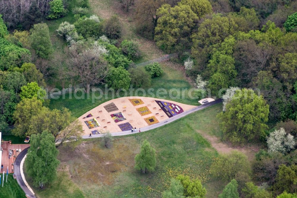 Rathenow from the bird's eye view: Site of the Federal Garden Show 2015 (BUGA) in Rathenow in Brandenburg