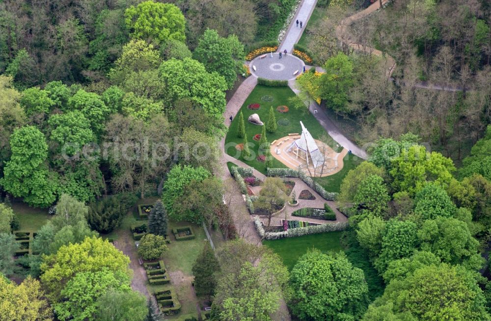 Aerial image Rathenow - Site of the Federal Garden Show 2015 (BUGA) in Rathenow in Brandenburg