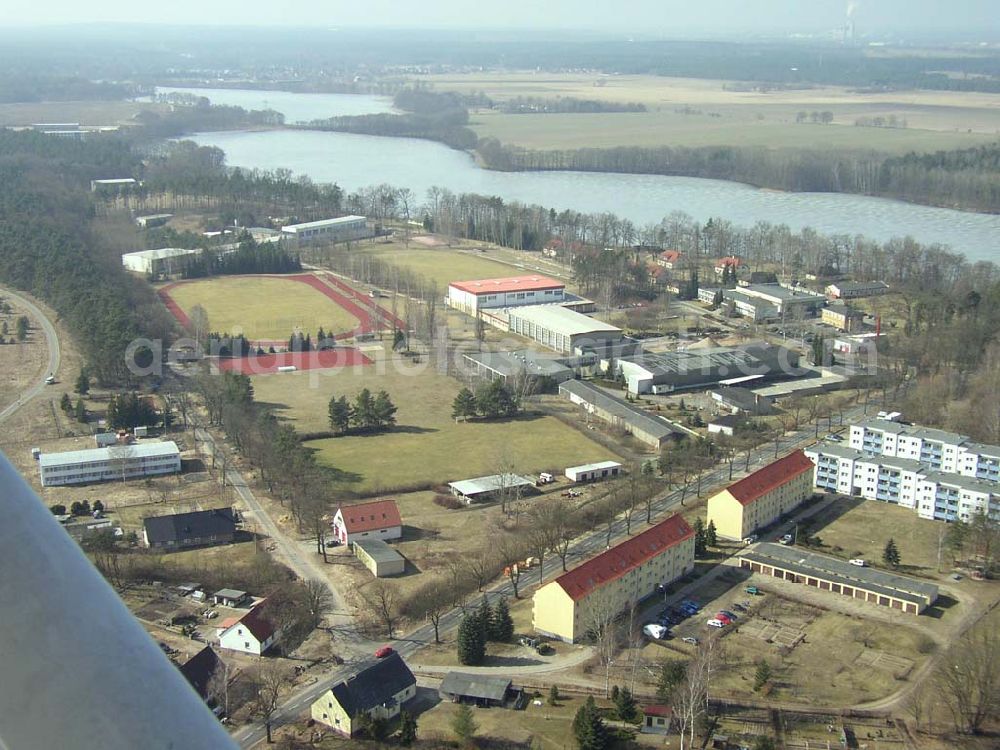 Aerial image KIENBAUM / BRANDENBURG - Bundesleistungssportzentrum Kienbaum in Brandenburg. 16.03.03