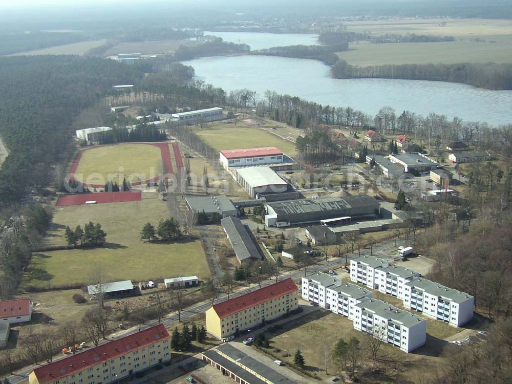 Aerial photograph KIENBAUM / BRANDENBURG - Bundesleistungssportzentrum Kienbaum in Brandenburg. 16.03.03