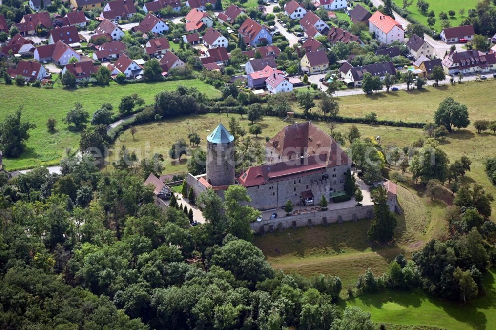 Aerial photograph Colmberg - Castle of the fortress Colmberg in Colmberg in the state Bavaria, Germany