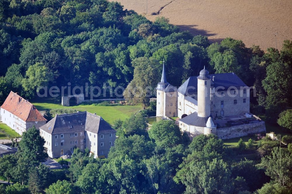 Aerial image Kromsdorf OT Denstedt - Denstedt castle in the municipality Kromsdorf in Thuringia