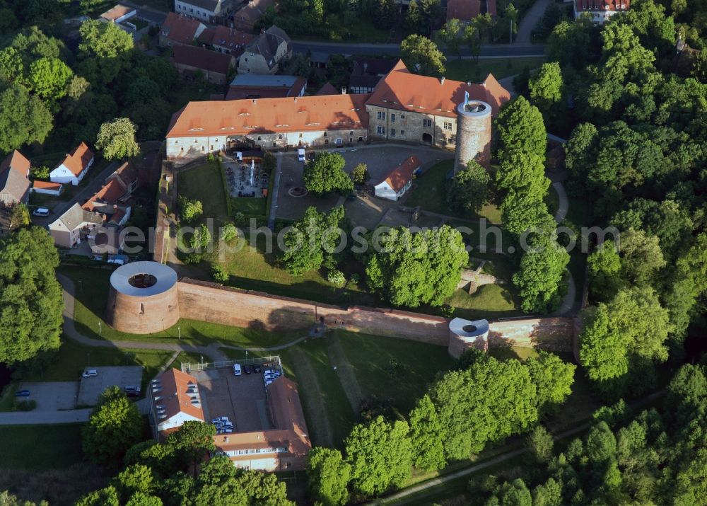 Belzig from above - Castle Eisenhardt in Bad Belzig in Brandenburg