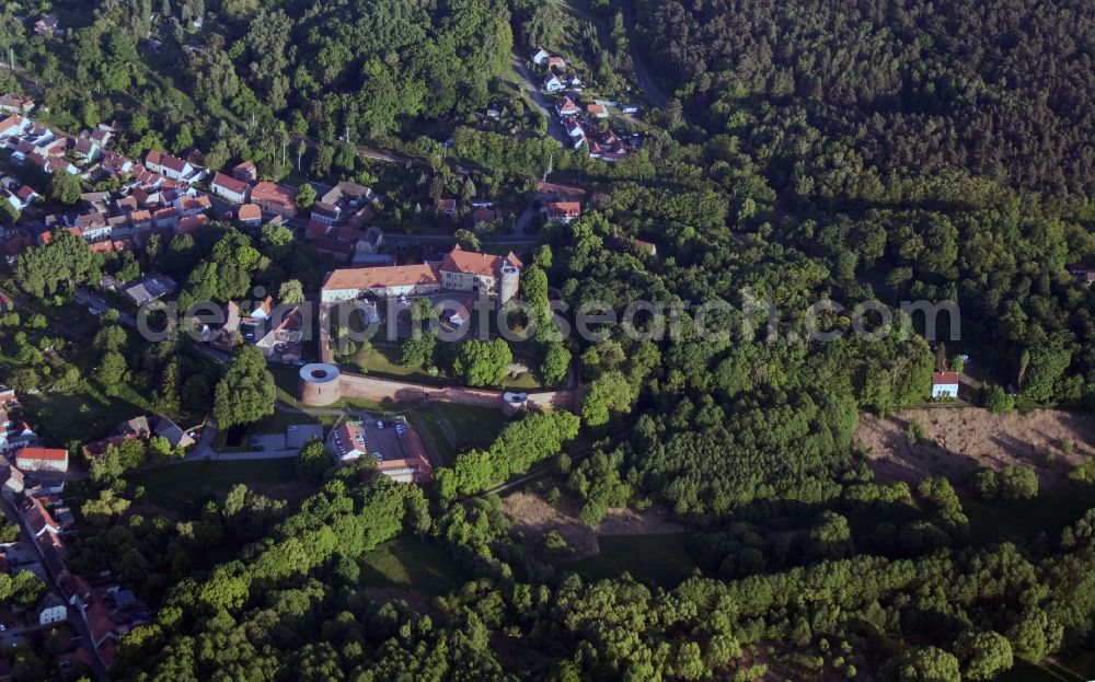 Aerial photograph Belzig - Castle Eisenhardt in Bad Belzig in Brandenburg